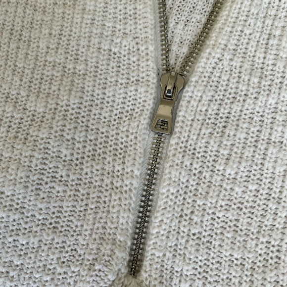 Express Women’s Zip Sweater size small S Express 3/4 Sleeve tunic - Picture 2 of 2